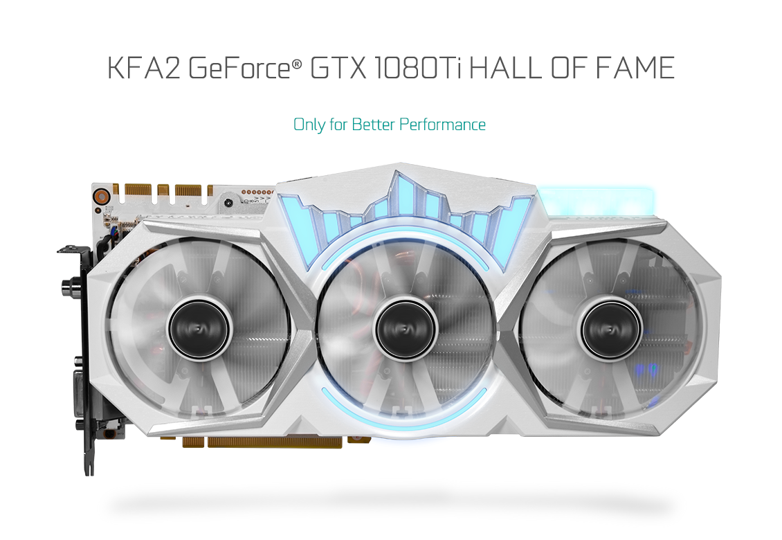 KFA2 GeForce® GTX 1080 Ti Hall of Fame - Hall of Series - Graphics Card