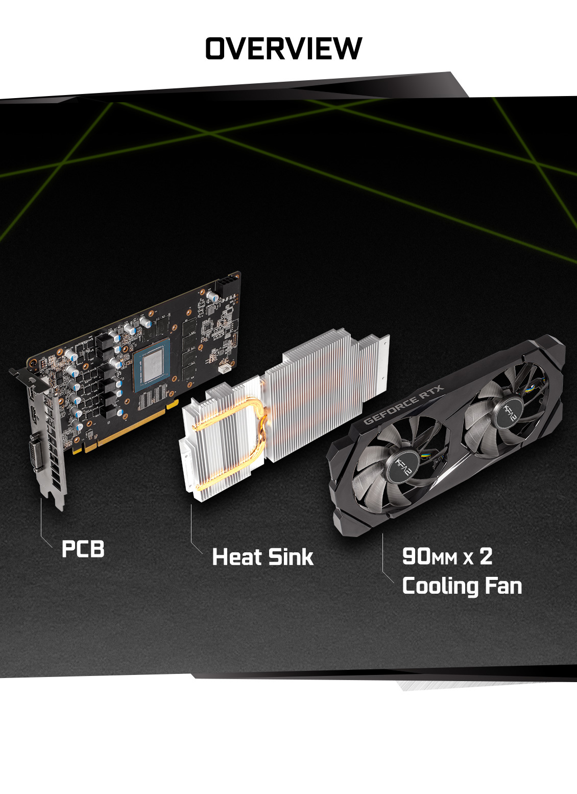 KFA2 GeForce® RTX 2060 (1-Click OC) - GeForce® RTX 2060 Series - GeForce RTX™ 20 - Graphics Card